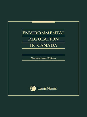 cover image of Environmental Regulation in Canada